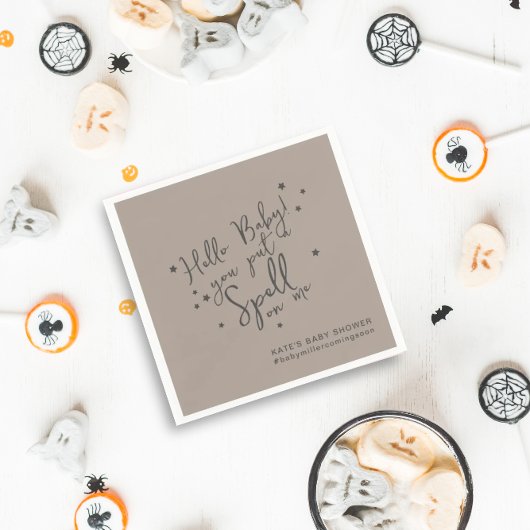 Baby Spell Halloween neutraal Baby shower papier Servet
