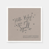 Baby Spell Halloween neutraal Baby shower papier Servet (Voorkant)