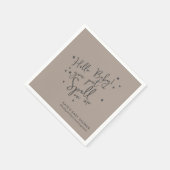 Baby Spell Halloween neutraal Baby shower papier Servet (Hoek)