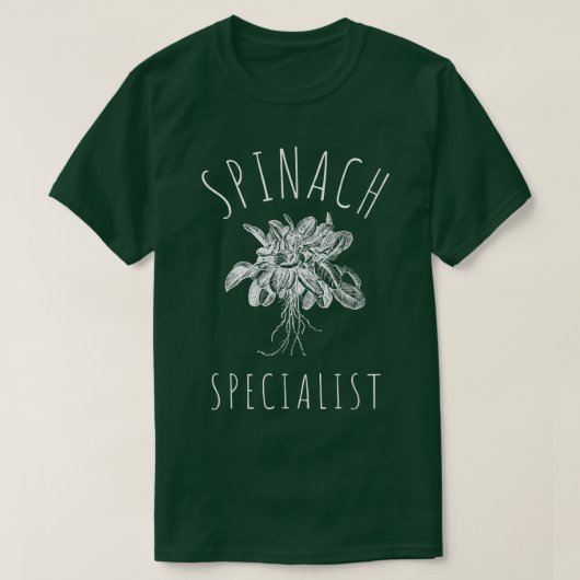 Baby Spinach Organic Spinach and Kale Vegetarian V T-shirt (Design voorkant)