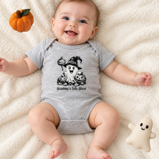 Baby spookpakje voor oma's kleine romper