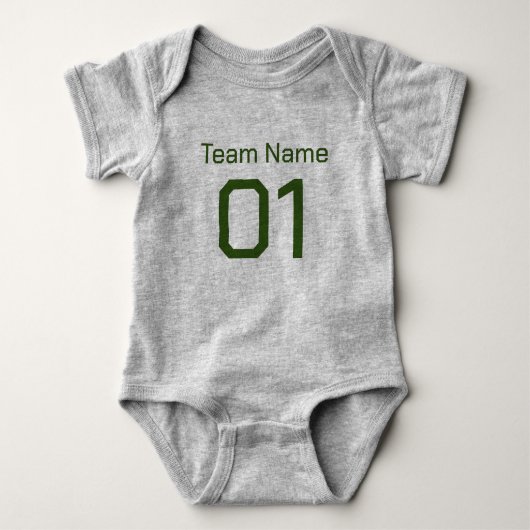 Baby sportteam Jersey Bodysuit (Voorkant)