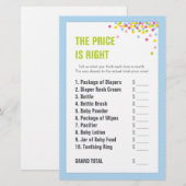 Baby springen/Baby shower prijs is juist - Blauw (Voorkant / Achterkant)