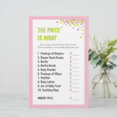 Baby springen/Baby shower prijs is juist - Roze (Staand voorkant)