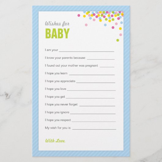 Baby springen / Baby shower Wust voor Baby - blauw (Voorkant)