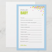 Baby springen / Baby shower Wust voor Baby - blauw (Voorkant / Achterkant)