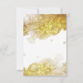 Baby sprinkhaan baby shower gouden bedankkaart (Achterkant)