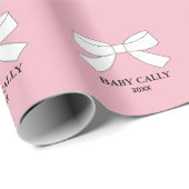 Baby sprinkhaan — speciaal voor roze en witte tas cadeaupapier (Rol Hoek)