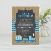 BABY sprinkhaan van de TREINKANT/braadkrijt RUSTIC Kaart (Staand voorkant)