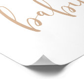 Baby sprinkhaan welkomstbord poster (Hoek)