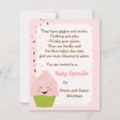 Baby sprinkhanen in de pinks - uitnodiging (Voorkant)