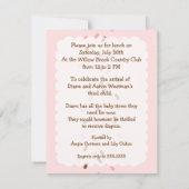 Baby sprinkhanen in de pinks - uitnodiging (Achterkant)