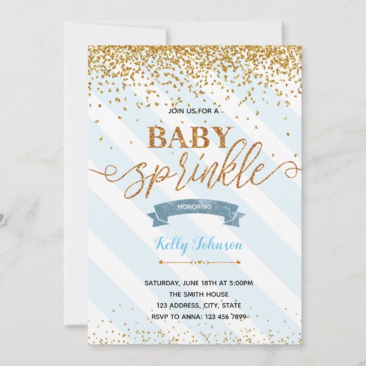 Baby sprinkhondpartij kaart (Voorkant)