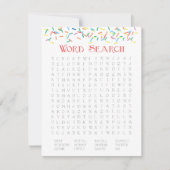 Baby Sprinkle 2-in-1 spel - Woord zoeken & Dieren Kaart (Voorkant)