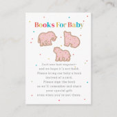 Baby Sprinkle Animal Cookies Book Request Pink Informatiekaartje (Voorkant)