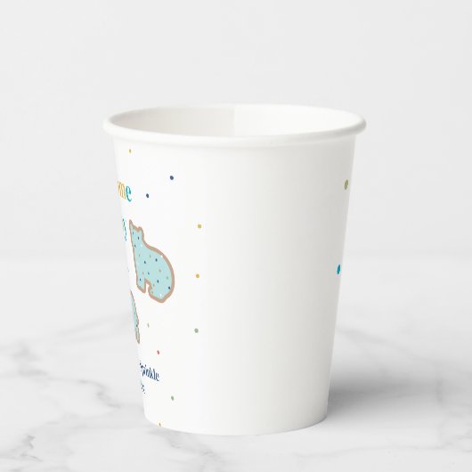 Baby Sprinkle Animal Cookies Boy Baby shower Papieren Bekers (Links)