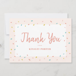 Baby Sprinkle baby shower bedankbrief