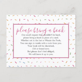 Baby Sprinkle Baby Shower Boek Insteekkaart Verzoe Uitnodiging Briefkaart