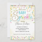 Baby Sprinkle Baby shower Genderneutrale Partij Kaart (Voorkant)