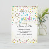 Baby Sprinkle Baby shower Genderneutrale Partij Kaart (Staand voorkant)