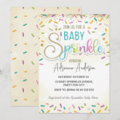 Baby Sprinkle Baby shower Genderneutrale Partij Kaart (Voorkant / Achterkant)