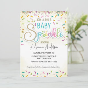 Baby Sprinkle Baby shower Genderneutrale Partij Kaart