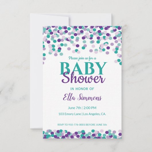 Baby Sprinkle | BABY SHOWER Kaart (Voorkant)