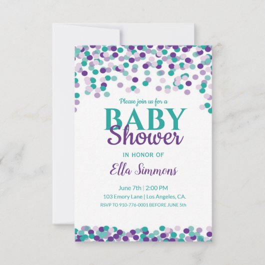 Baby Sprinkle | BABY SHOWER Kaart (Voorkant)