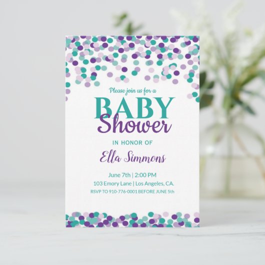 Baby Sprinkle | BABY SHOWER Kaart (Staand voorkant)