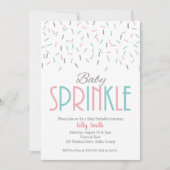 Baby Sprinkle, Baby Shower, Tweeling, Geslacht Neu Kaart (Voorkant)