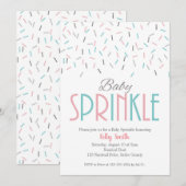 Baby Sprinkle, Baby Shower, Tweeling, Geslacht Neu Kaart (Voorkant / Achterkant)