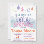 Baby Sprinkle Baby shower Uitnodiging (Voorkant)