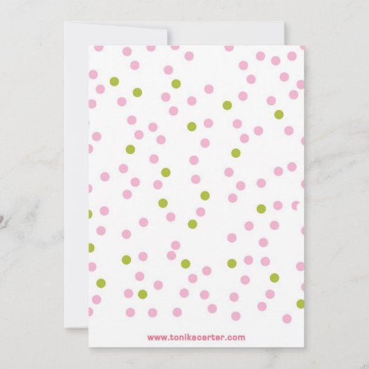 Baby Sprinkle Baby shower Uitnodiging (Achterkant)