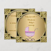 Baby Sprinkle Baby shower-uitnodiging Kaart (Voorkant / Achterkant)