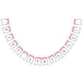 Baby Sprinkle Banner Pink Waterverf Flowers (Alle)