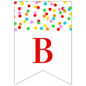 Baby Sprinkle Banner Rainbow Confetti (Tweede vlag)