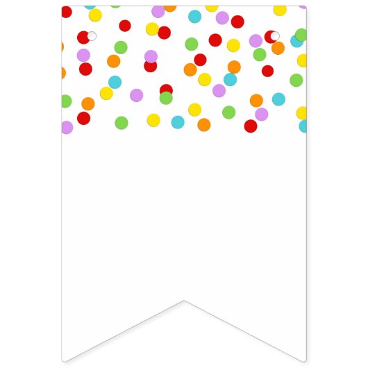 Baby Sprinkle Banner Rainbow Confetti (Eerste vlag)