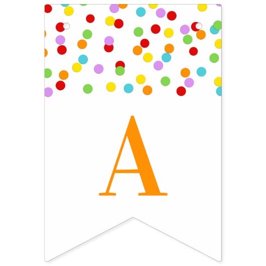 Baby Sprinkle Banner Rainbow Confetti (Derde vlag)