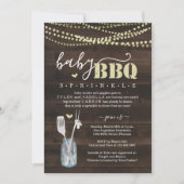 Baby Sprinkle BBQ - Couple's Baby Q Barbeque Kaart (Voorkant)
