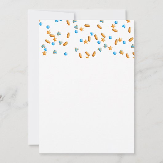 Baby Sprinkle Bedankkaart (Achterkant)