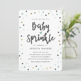 Baby Sprinkle Blauwe Confetti Jongen Baby Sprinkle Kaart