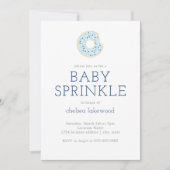 Baby Sprinkle // Blue Boy Donut Shower Kaart (Voorkant)