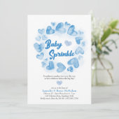 Baby Sprinkle Blue Valentijnse Little SweeLiever Kaart (Staand voorkant)