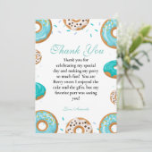 Baby Sprinkle Boy Baby shower Dank je kaart (Staand voorkant)