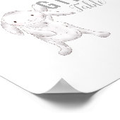 Baby Sprinkle Bunny en Banner voor cadeautafels Poster (Hoek)