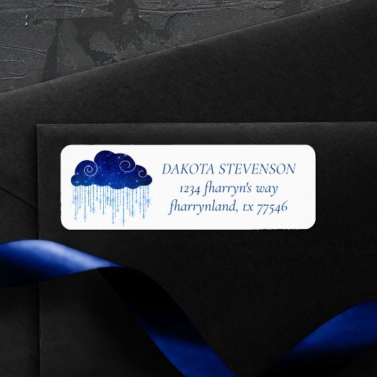 Baby Sprinkle Classic Blue | Adres van de kabelgoo Etiket