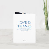 Baby Sprinkle Classic Blue | Foto Moody Shower Bedankkaart (Achterkant)