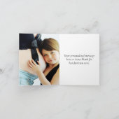 Baby Sprinkle Classic Blue | Foto Moody Shower Bedankkaart (Binnen)