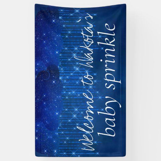 Baby Sprinkle Classic Blue | Welkom Moody Shower Spandoek (Verticaal)