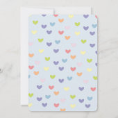 Baby Sprinkle Clouds Invitation Kaart (Achterkant)